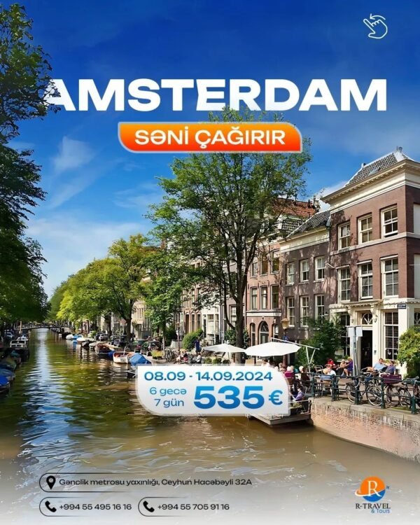 AMSTERDAM SƏNİ ÇAĞIRIR!💫