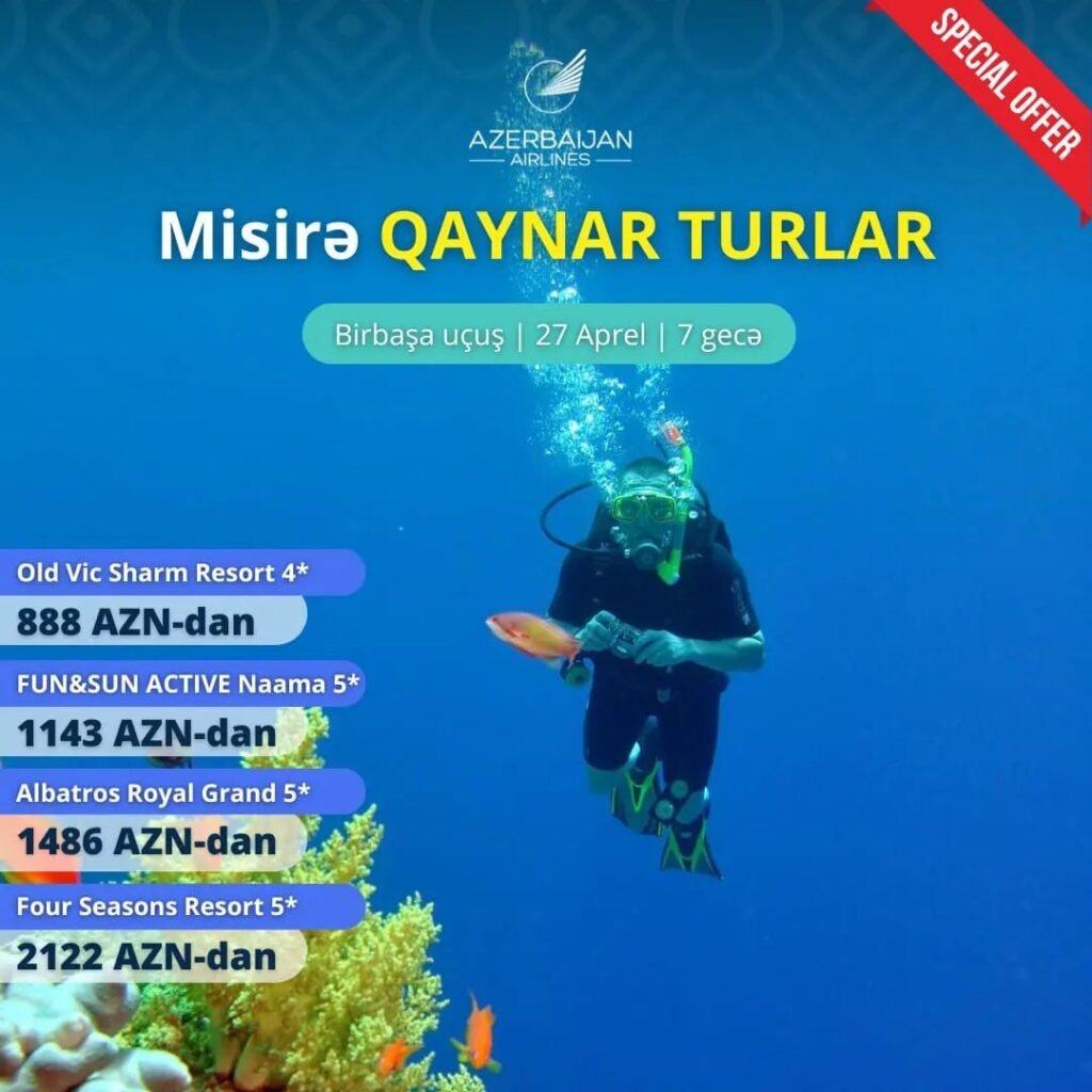 Misirə qaynar turlar min